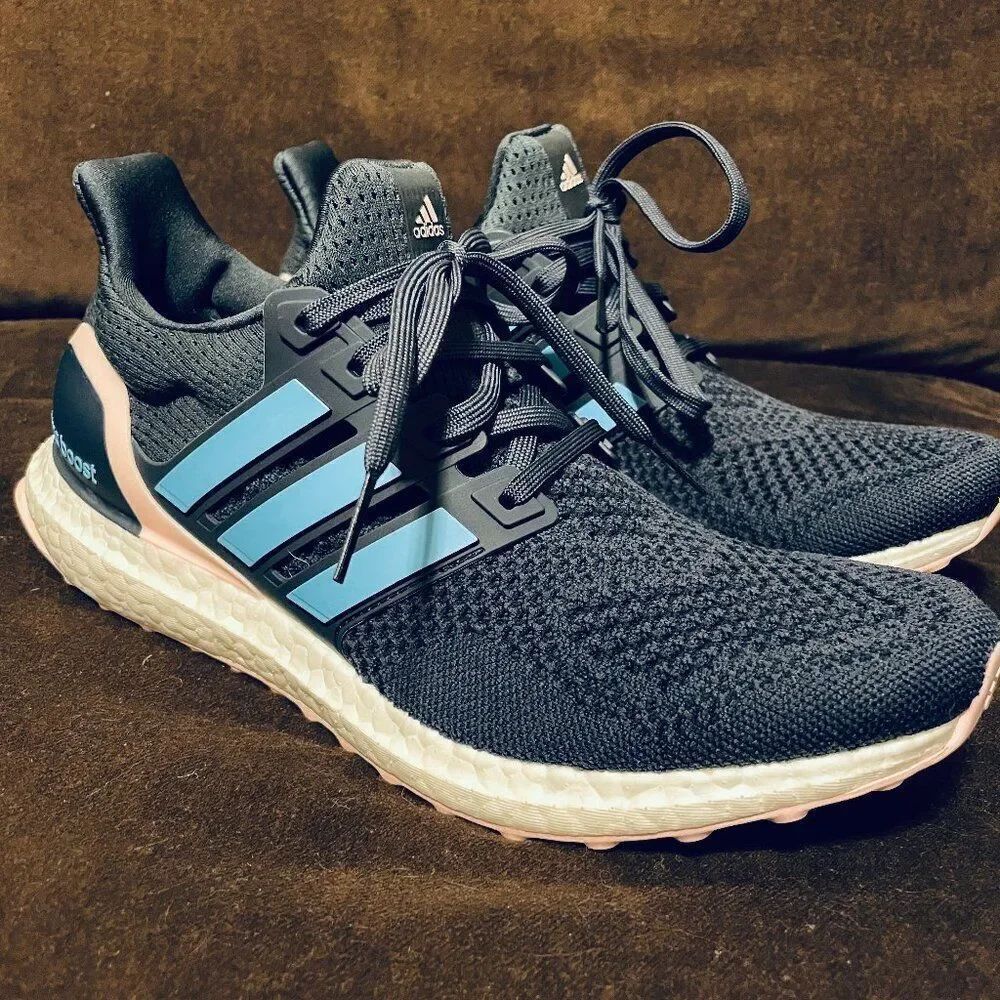 Adidas Ultraboost 1.0 Shadow Navy Blue Pink Running Shoes ID5883 10 US Medium